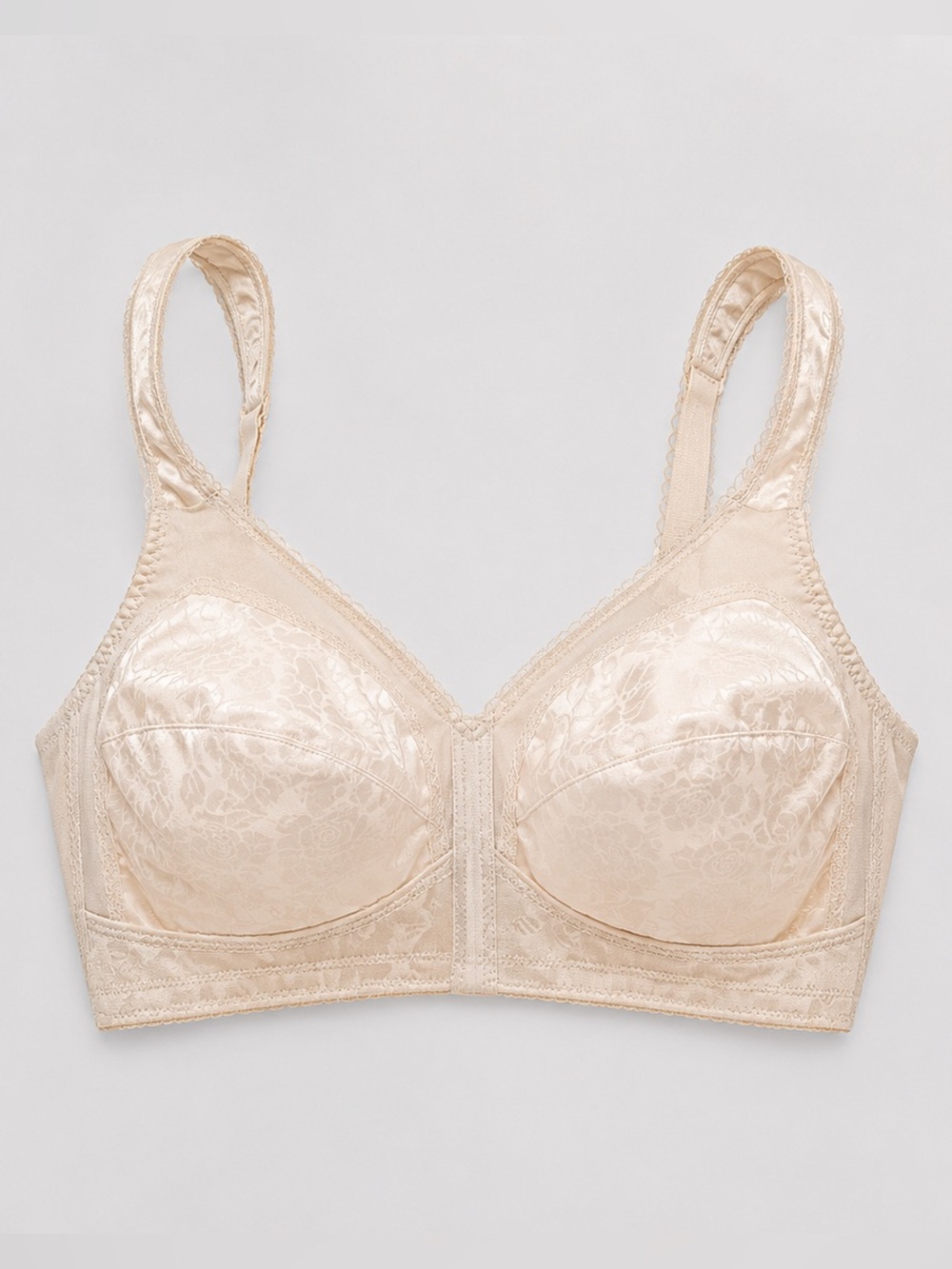 🆕🌾 Playtex Beige Floral Nude Hour Ultimate Lift Support WireFree Bra Casual 54DD